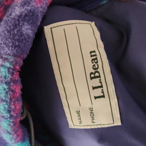 NWOT L.L. Bean Girls 10-12 Fleece Zip Up Sweater - Picture 6 of 6